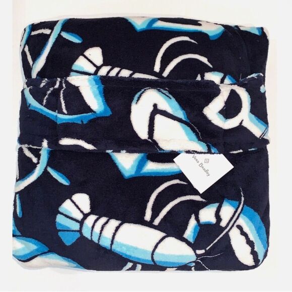 Vera Bradley Travel Fleece Convertible Blanket/Pillow  Shore Enough NWT 60 x 45 - Picture 5 of 5